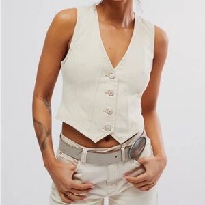 Free People Tate Button-Up Vest